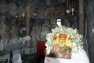 Interior of a byzantine church