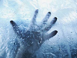 A drowning hand