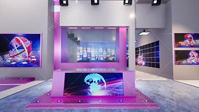 3D Virtual TV Studio News
