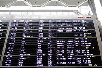 Scheduled flight board
