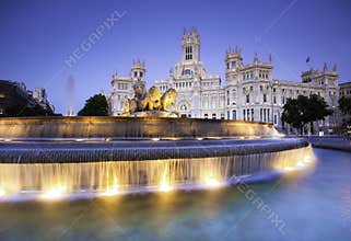 Plaza de Cibeles, Madrid, Spain.