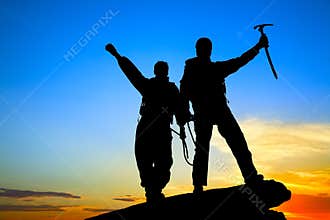 Two climbers