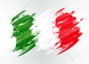 Italy flag drawn