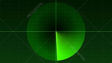 Radar HUD - green
