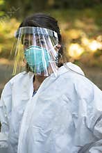 Medical Assistantt Covid19 Testing outdoor spandemic