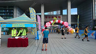 Shenzhen, China: Scene of national Fitness Competition Registration