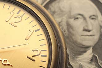 Time is money business & finance concept