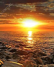 Ocean and sunset