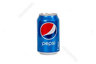 330ml Pepsi can Isolated On White Background