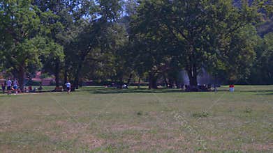 People activity concept in the park oin suny day.