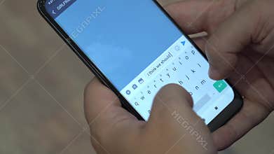 We should see other people text on a smartphone