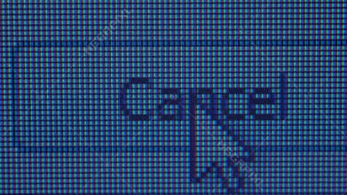 Closeup of mouse clicking on cancel button