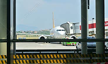 Aircraft View From Airport Windows