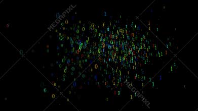 Technology Artificial intelligence AI and internet of things IOT network animation concept