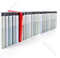 Books in a row