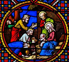Stained Glass in Notre-Dame-des-flots, Le Havre - Epiphany