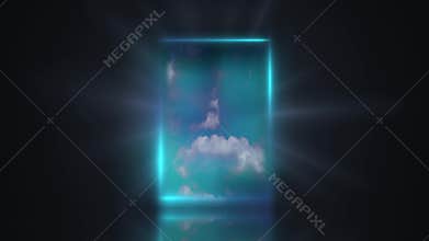 Door to new world conceptual.