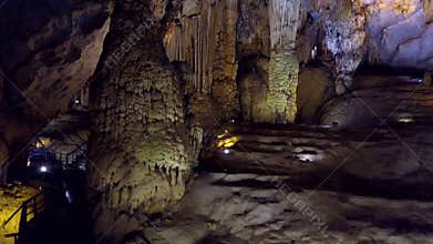 Magnificent and magical structures of Paradise Cave hall