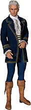 Handsome Retro Prince, Gentleman, Isolated