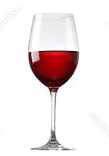 Red wine glass