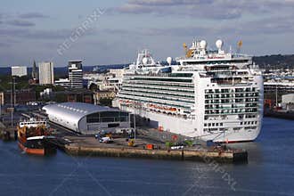 Docked Cruise Ship