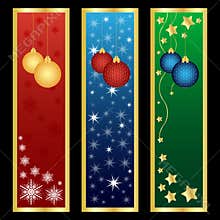 Vertical Christmas banners