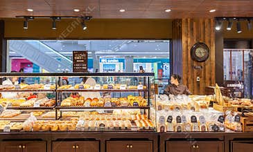 The bakery in the mall