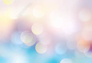Blue yellow winter spring colorful gradien bokeh glowing background
