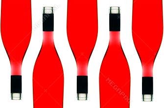 Wine bottles pattern