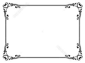 Decorative frame with heart