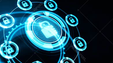 Business technology privacy concept. Cyber security data protection