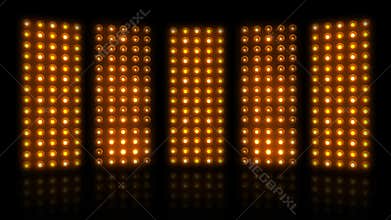 Stock footage bulb lamp light stage 4K LOOP