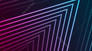 Colorful neon laser lines abstract futuristic geometric motion background