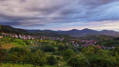 Evening Bavarian landscape