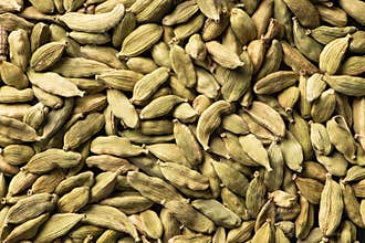 Cardamom green super food indian aroma spice close up