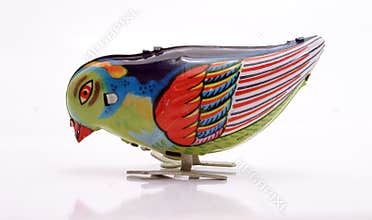 Tin-Toy Series – Pecking Blue Bird