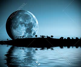 Moon landscape