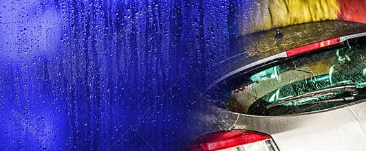 Car Wash Conceptual Banner