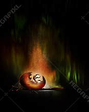 A newborn bird like creature with talons