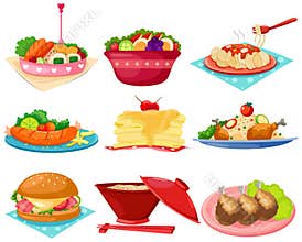 Set of food