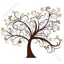 Vector autumn tree design