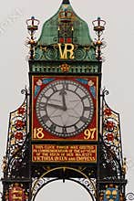 Eastgate Clock detail in Chester, England