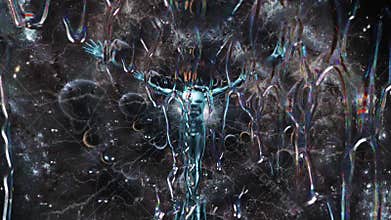 Droid Ascension in fantastic space