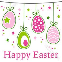 Retro Happy Easter Card