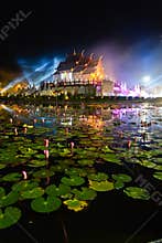 Horkumluang beautiful gold castle of chiangmai thailand