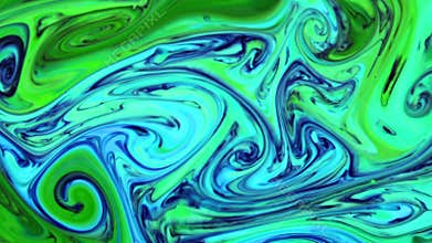 Abstract Background With Psychedelic Painting in Vivid Liquid Colors Texture