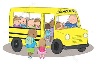 Children on School Bus