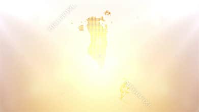 Bahrain Map Opener on Minimal Background