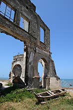 Ruins of the old port in Bagamoyo town