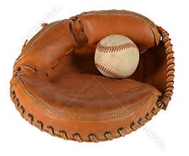 Catcher's Mitt with Baseball